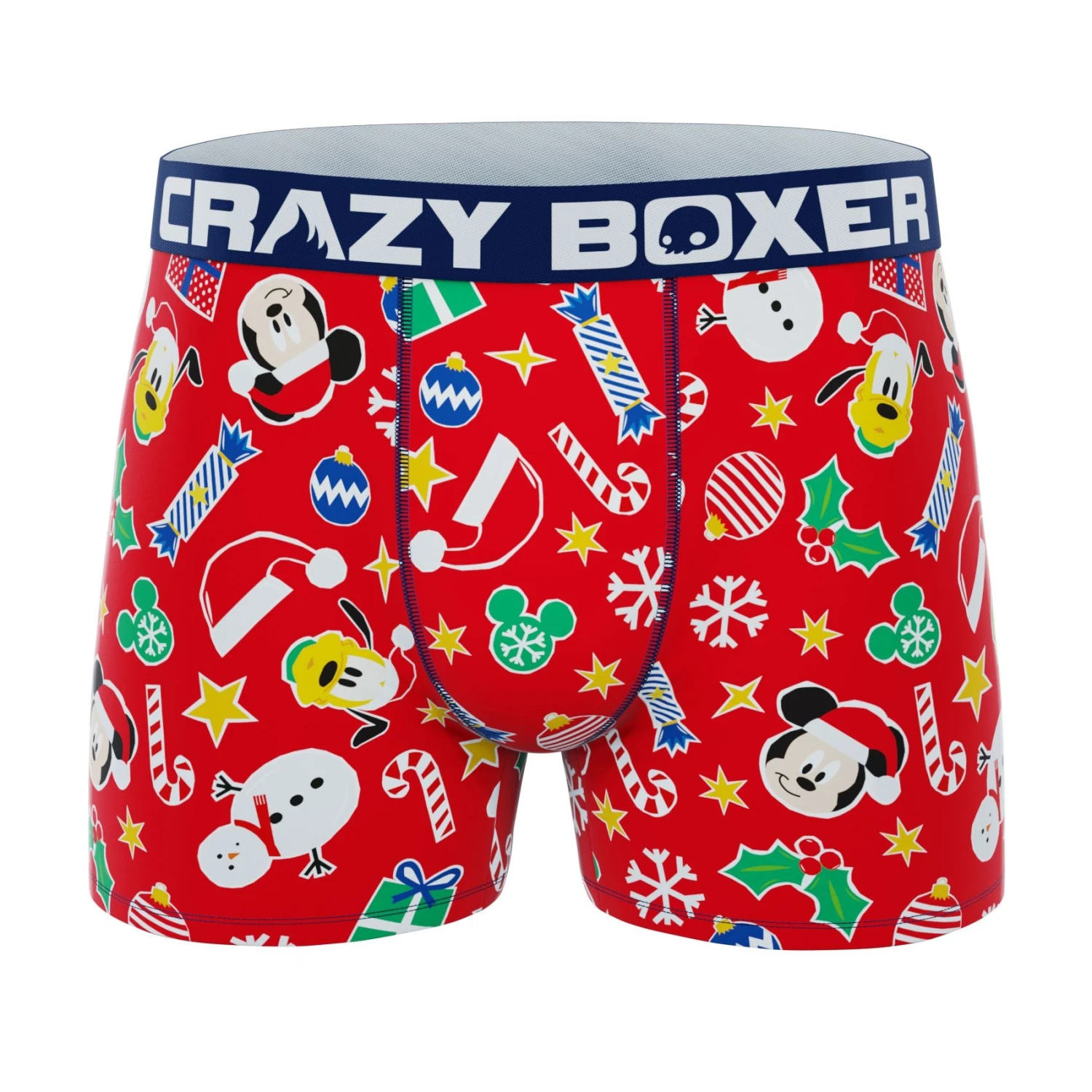 CRAZYBOXER Disney Mickey Xmas Spirit Men's Boxer Briefs 3 CRAZYBOXER Disney Mickey Xmas Spirit Men's Boxer Briefs