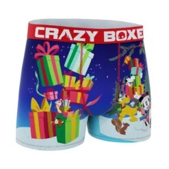 CRAZYBOXER Disney Mickey Gifts Galore Men's Boxer Briefs -Crazyboxer Sales Store CBDIS01MIST 3