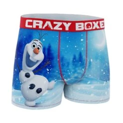 CRAZYBOXER Disney Frozen Olaf Men's Boxer Briefs (Creative Packaging) -Crazyboxer Sales Store CBDIS01OLAXN 3