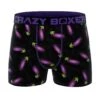 CRAZYBOXER Emoji Eggplant Men's Boxer Briefs -Crazyboxer Sales Store CBEMO01EGGP 0