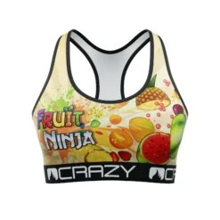 CRAZYBOXER Fruit NinjaWomen's Sports Bra
