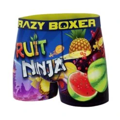 CRAZYBOXER Fruit Ninja Logo Men's Boxer Briefs -Crazyboxer Sales Store CBFRU0101PLA2 4