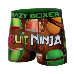 CRAZYBOXER Fruit Ninja Cutting Men's Boxer Briefs -Crazyboxer Sales Store CBFRU0101PLAC 4