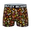 CRAZYBOXER Fruit Ninja All Over Men's Boxer Briefs -Crazyboxer Sales Store CBFRU0101SLIC 0