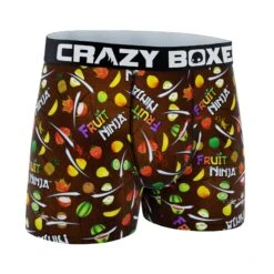 CRAZYBOXER Fruit Ninja All Over Men's Boxer Briefs -Crazyboxer Sales Store CBFRU0101SLIC 3