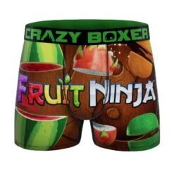 CRAZYBOXER Fruit Ninja Fruits Men's Boxer Briefs (2-Pack) -Crazyboxer Sales Store CBFRU0101X2A2 3