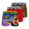 CRAZYBOXER Fruit Ninja All Over Men's Boxer Briefs (3 Pack) -Crazyboxer Sales Store CBFRU0101X3A1 8