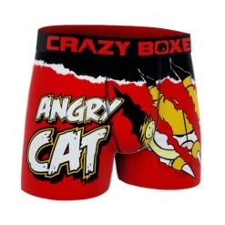 CRAZYBOXER Garfield Angry Cat Men's Boxer Briefs -Crazyboxer Sales Store CBGAR0101ANGR 3