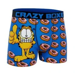 CRAZYBOXER Garfield Donuts Men's Boxer Briefs -Crazyboxer Sales Store CBGAR0101DONU 3