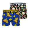 CRAZYBOXER Garfield Cat And Food Men's Boxer Briefs (2 Pack) -Crazyboxer Sales Store CBGAR0101X2A2 1