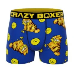 CRAZYBOXER Garfield Cat And Food Men's Boxer Briefs (2 Pack) -Crazyboxer Sales Store CBGAR0101X2A2 6