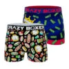 CRAZYBOXER Garfield King Men's Boxer Briefs (2 Pack) -Crazyboxer Sales Store CBGAR0101X2A3 1