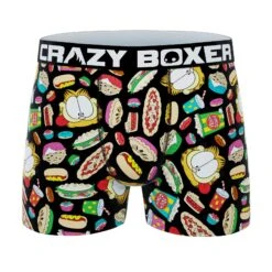 CRAZYBOXER Garfield King Men's Boxer Briefs (2 Pack) 10 CRAZYBOXER Garfield King Men's Boxer Briefs (2 Pack) -Crazyboxer Sales Store CBGAR0101X2A3 6
