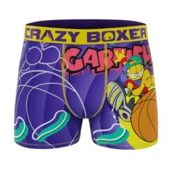CRAZYBOXER Garfield Basketball Men's Boxer Briefs