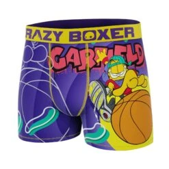 CRAZYBOXER Garfield Basketball Men's Boxer Briefs -Crazyboxer Sales Store CBGAR0102BASK 4