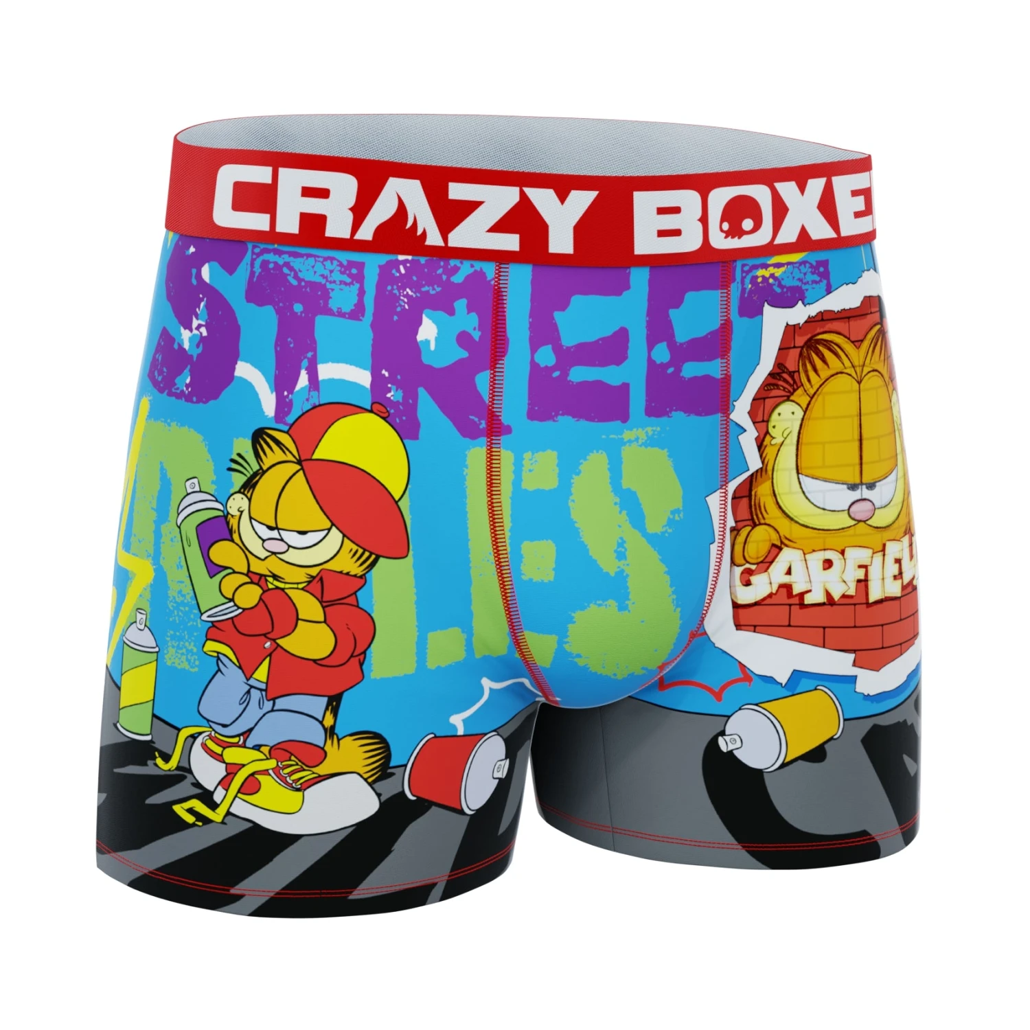 CRAZYBOXER Garfield Street Art Men's Boxer Briefs 5 CRAZYBOXER Garfield Street Art Men's Boxer Briefs - Image 3