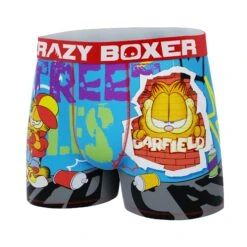 CRAZYBOXER Garfield Street Art Men's Boxer Briefs 9 CRAZYBOXER Garfield Street Art Men's Boxer Briefs -Crazyboxer Sales Store CBGAR0102GRAF 4