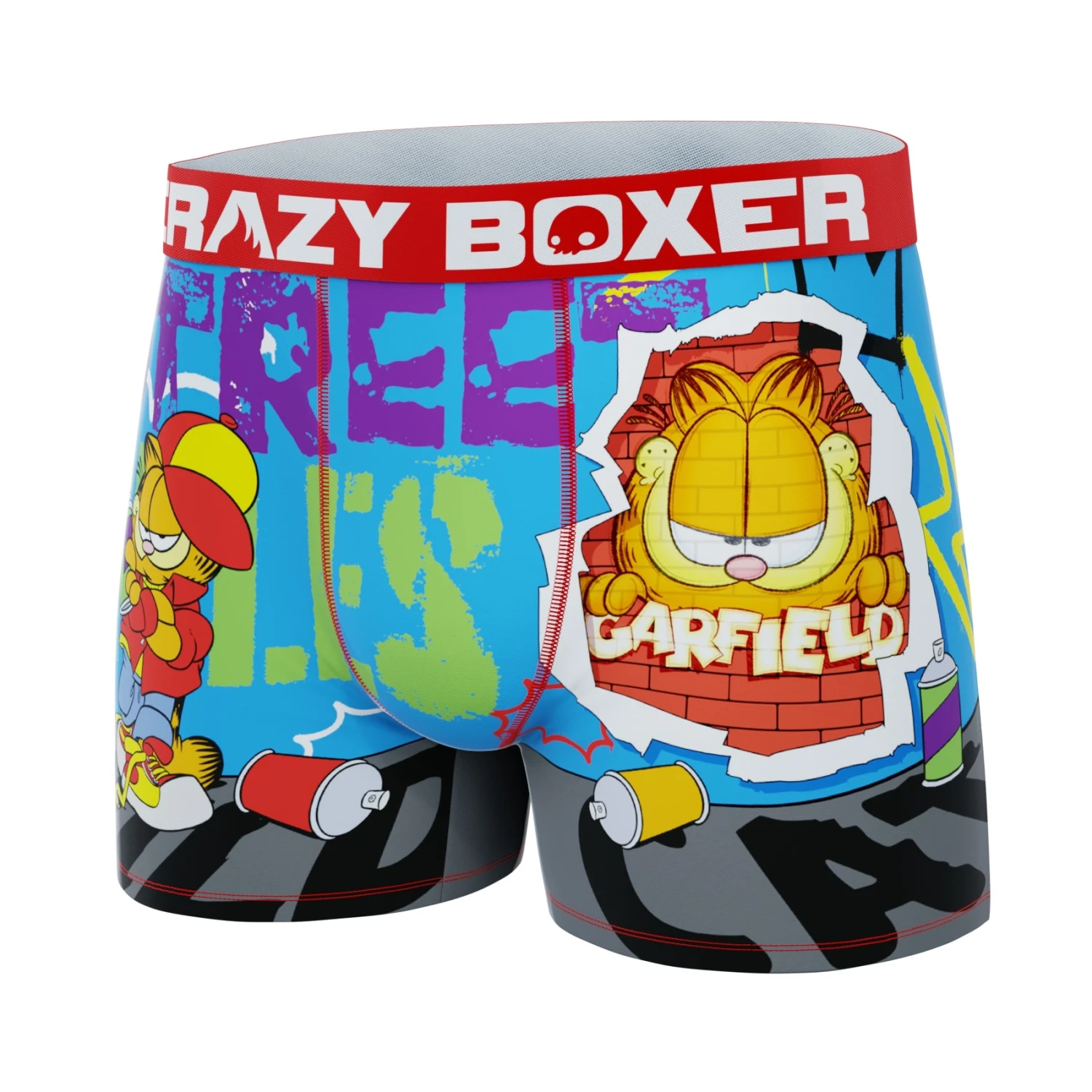 CRAZYBOXER Garfield Street Art Men's Boxer Briefs 6 CRAZYBOXER Garfield Street Art Men's Boxer Briefs - Image 4