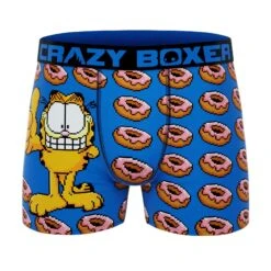 CRAZYBOXER Garfield Donuts King Men's Boxer Briefs (2 Pack) 10 CRAZYBOXER Garfield Donuts King Men's Boxer Briefs (2 Pack) -Crazyboxer Sales Store CBGAR0103X2C2 6