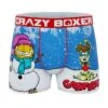 CRAZYBOXER Garfield Snowman Men's Boxer Briefs -Crazyboxer Sales Store CBGAR01SNOW 0