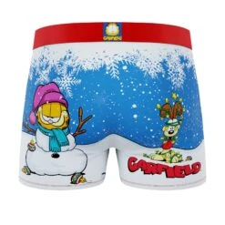 CRAZYBOXER Garfield Snowman Men's Boxer Briefs -Crazyboxer Sales Store CBGAR01SNOW 1