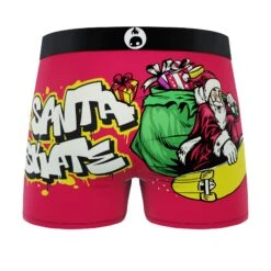 CRAZYBOXER Holidays Santa Men's Boxer Briefs (2 Pack) -Crazyboxer Sales Store CBHOL0101X2A1 8