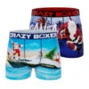 CRAZYBOXER Holidays Santa Beach Men's Boxer Briefs (2 Pack) -Crazyboxer Sales Store CBHOL0101X2A2 1