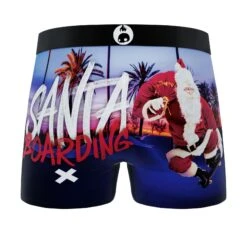 CRAZYBOXER Holidays Santa Beach Men's Boxer Briefs (2 Pack) -Crazyboxer Sales Store CBHOL0101X2A2 6