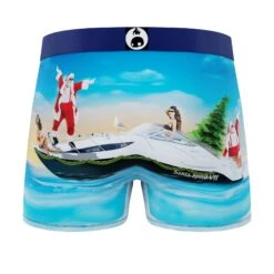 CRAZYBOXER Holidays Santa Beach Men's Boxer Briefs (2 Pack) -Crazyboxer Sales Store CBHOL0101X2A2 8