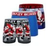 CRAZYBOXER Holidays Xmas Men's Boxer Briefs (3 Pack) -Crazyboxer Sales Store CBHOL01BMX3X1X 1