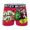 CRAZYBOXER Holidays Santa Skate Men's Boxer Briefs 2 CRAZYBOXER Holidays Santa Skate Men's Boxer Briefs -Crazyboxer Sales Store CBHOL01XSKA 0