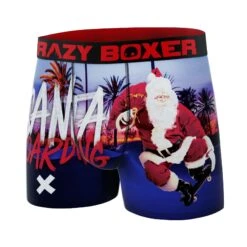 CRAZYBOXER Holidays Santa Boarding Men's Boxer Briefs -Crazyboxer Sales Store CBHOL01XSUN 4
