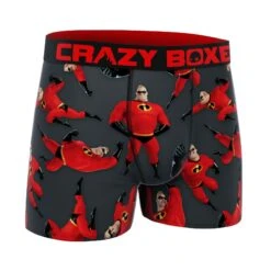 CRAZYBOXER The Incredibles Mr. Incredible Men's Boxer Briefs 8 CRAZYBOXER The Incredibles Mr. Incredible Men's Boxer Briefs -Crazyboxer Sales Store CBINC0101DAD 3
