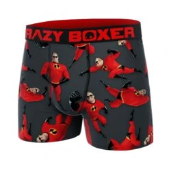 CRAZYBOXER The Incredibles Mr. Incredible Men's Boxer Briefs 9 CRAZYBOXER The Incredibles Mr. Incredible Men's Boxer Briefs -Crazyboxer Sales Store CBINC0101DAD 4