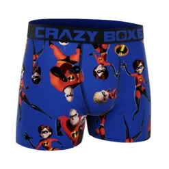 CRAZYBOXER The Incredibles Family Men's Boxer Briefs -Crazyboxer Sales Store CBINC0101FAMI 3