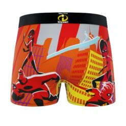 CRAZYBOXER The Incredibles Comic Characters Men's Boxer Briefs -Crazyboxer Sales Store CBINC01RETR 1
