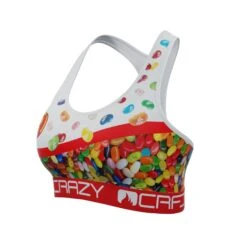 CRAZYBOXER Jelly Belly Women's Sports Bra -Crazyboxer Sales Store CBJB0201BRLO 4