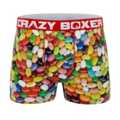 CRAZYBOXER Jelly Belly Beans Men's Boxer Briefs (3 Pack) -Crazyboxer Sales Store CBJEL0101X3A2 5