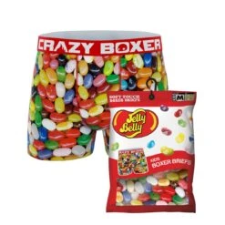CRAZYBOXER Jelly Belly Beans Boy's Boxer Briefs (Creative Packaging)