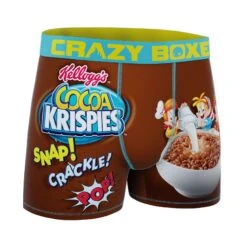 CRAZYBOXER Kellogg's Cocoa Krispies Men's Boxer Briefs 8 CRAZYBOXER Kellogg's Cocoa Krispies Men's Boxer Briefs -Crazyboxer Sales Store CBKLG0101COCO 3