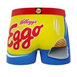 CRAZYBOXER Kellogg's Eggo Waffle Men's Boxer Briefs (Creative Packaging) -Crazyboxer Sales Store CBKLG0101EGGON 2