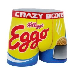 CRAZYBOXER Kellogg's Eggo Waffle Men's Boxer Briefs (Creative Packaging) -Crazyboxer Sales Store CBKLG0101EGGON 3