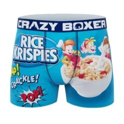 CRAZYBOXER Kellogg's Rice Krispies Men's Boxer Briefs (Creative Packaging) -Crazyboxer Sales Store CBKLG0101RICEN3 1