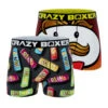 CRAZYBOXER Pringles Warm Guy Men's Boxer Briefs (2 Pack) -Crazyboxer Sales Store CBKLG0103X2C4 1