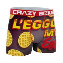 CRAZYBOXER Kellogg's L'Eggo My Eggo Men's Boxer Briefs 8 CRAZYBOXER Kellogg's L'Eggo My Eggo Men's Boxer Briefs -Crazyboxer Sales Store CBKLG0104LEG2 3