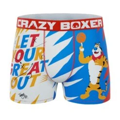 CRAZYBOXER Kellogg's Tiger Men's Boxer Briefs (3 Pack) 14 CRAZYBOXER Kellogg's Tiger Men's Boxer Briefs (3 Pack) -Crazyboxer Sales Store CBKLG0105X3A3 5