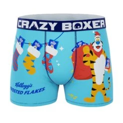 CRAZYBOXER Kellogg's Tony The Tiger Santa Men's Boxer Briefs