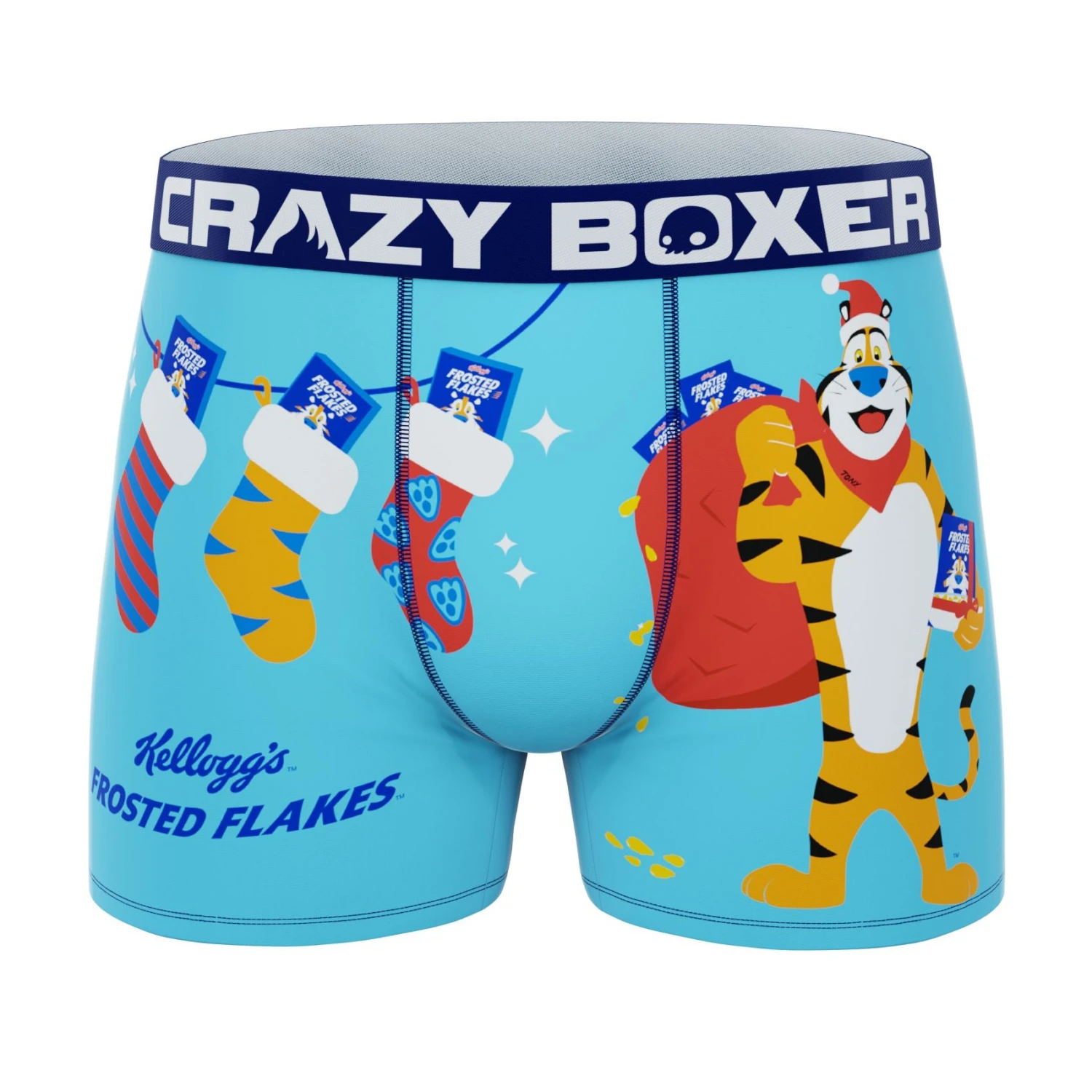 CRAZYBOXER Kellogg's Tony The Tiger Santa Men's Boxer Briefs 3 CRAZYBOXER Kellogg's Tony The Tiger Santa Men's Boxer Briefs