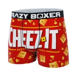 CRAZYBOXER Cheez-It Logo Men's Boxer Briefs -Crazyboxer Sales Store CBKLG0106CHZZ 4