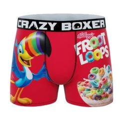 CRAZYBOXER Kelloggs Toucan Sam Men's Boxer Briefs (2 Pack) 10 CRAZYBOXER Kelloggs Toucan Sam Men's Boxer Briefs (2 Pack) -Crazyboxer Sales Store CBKLG0106X2A6 3